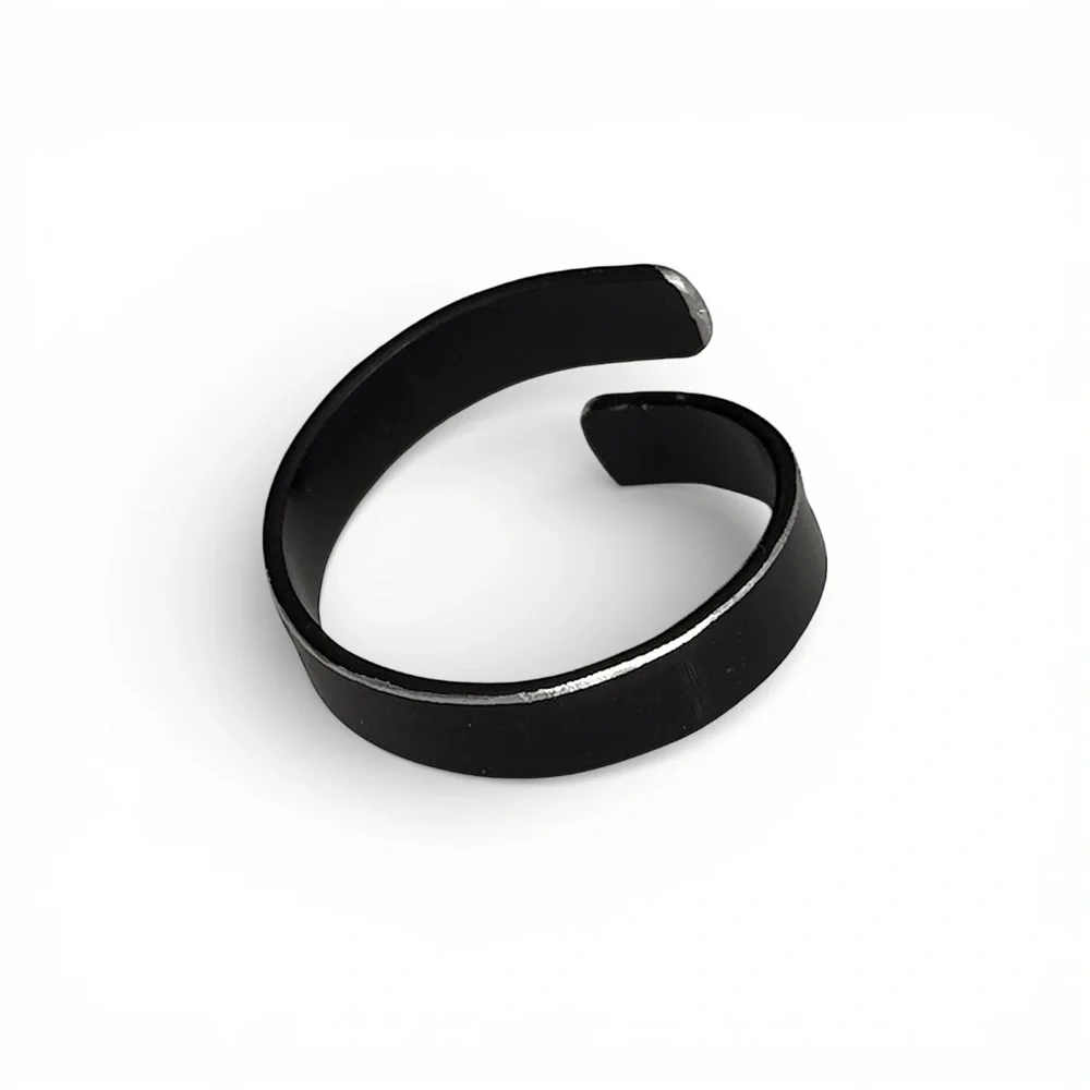 5 For 25💫Alternative Black Band Aluminum Ring